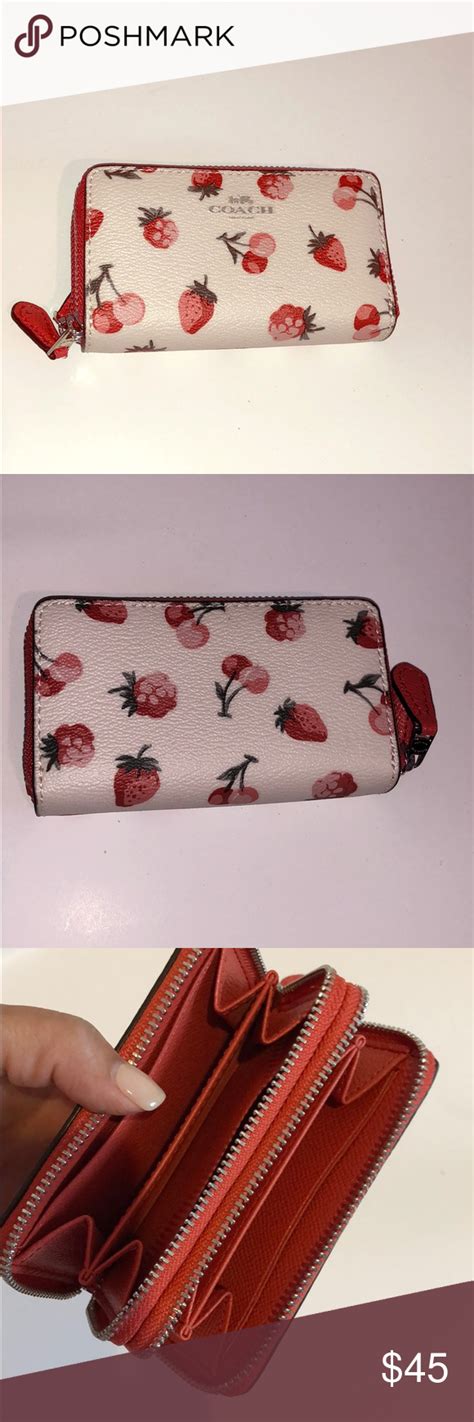 coach strawberry and cherry wallet